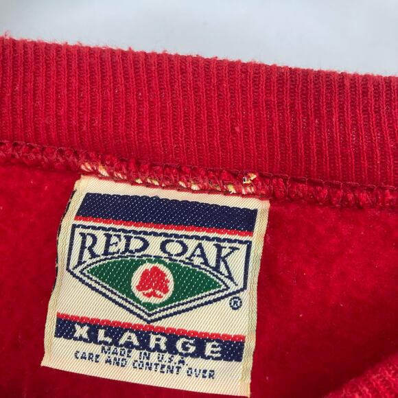 Vintage Arkansas Razorbacks Fleece Lined Sweatshirt XL Unisex 80s 90s - Picture 3 of 8